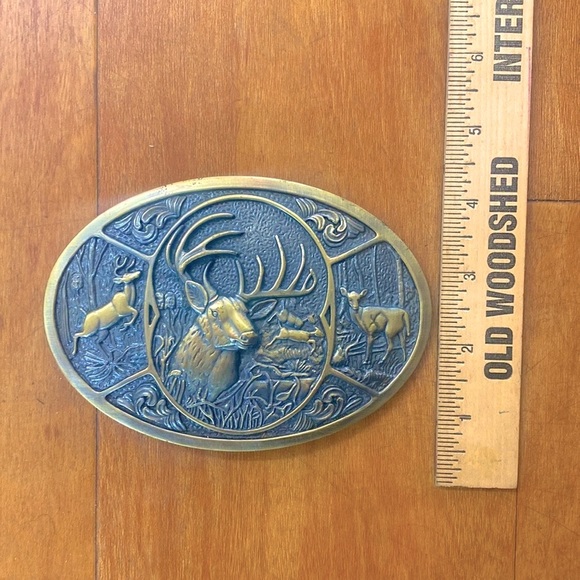 LRG BRASS BELT BUCKLE - Picture 4 of 4